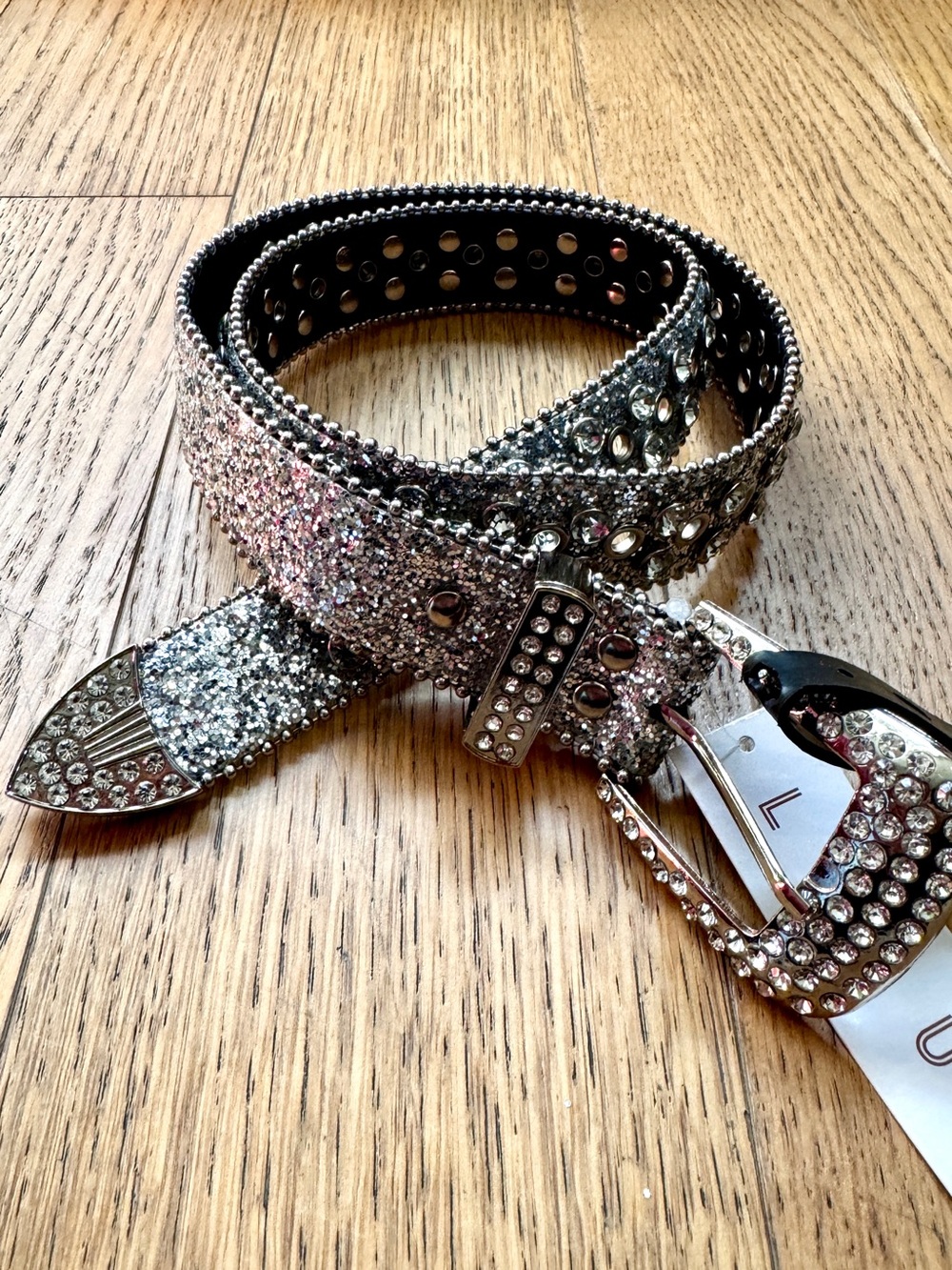NWT Rhinestone Western Bling Belt Size M